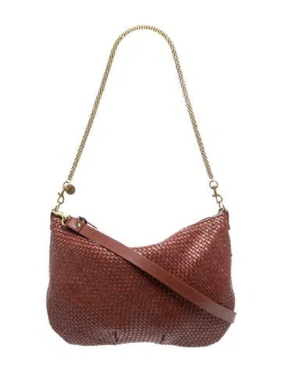 Pre-owned Clare V Leather Shoulder Bag In Brown