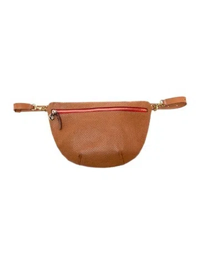 Pre-owned Clare V Leather Shoulder Bag In Brown