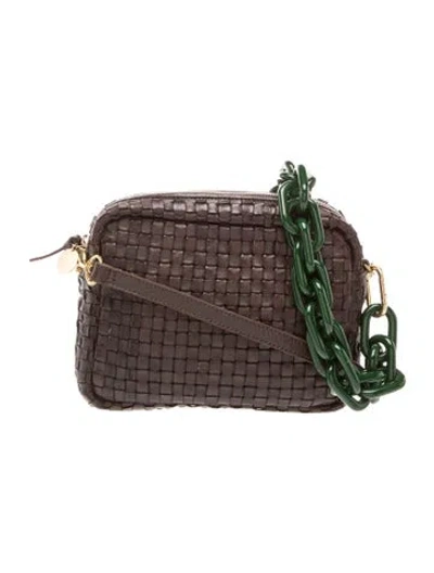 Pre-owned Clare V Leather Shoulder Bag In Brown