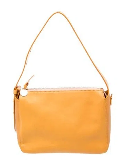 Pre-owned Clare V Leather Shoulder Bag In Brown