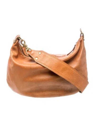 Pre-owned Clare V Leather Shoulder Bag In Brown