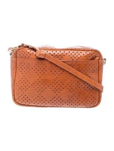 Pre-owned Clare V Leather Shoulder Bag In Brown