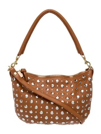 Pre-owned Clare V Leather Shoulder Bag In Brown
