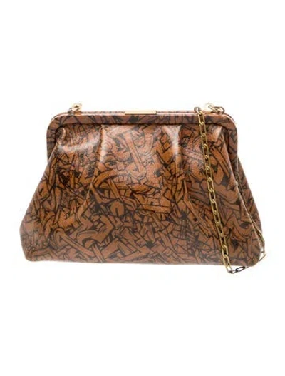 Pre-owned Clare V Leather Shoulder Bag In Brown