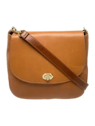 Pre-owned Clare V Leather Shoulder Bag In Brown