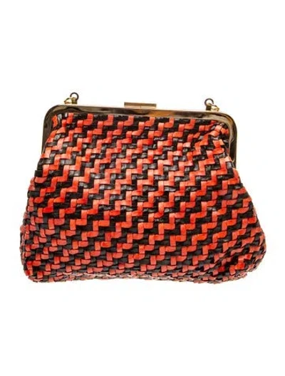 Pre-owned Clare V Leather Shoulder Bag In Multi