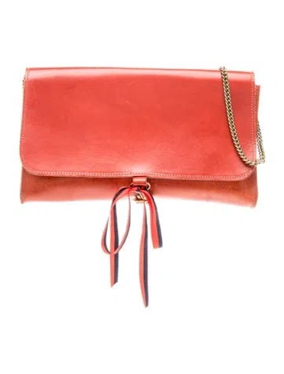 Pre-owned Clare V Leather Shoulder Bag In Multicolor