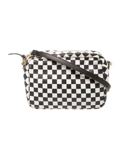 Pre-owned Clare V Leather Shoulder Bag In Neutral