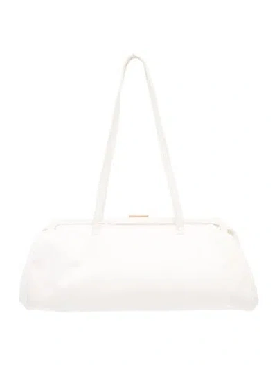 Pre-owned Clare V Leather Shoulder Bag In Neutral