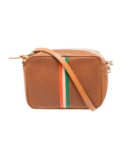 Pre-owned Clare V Leather Shoulder Bag In Neutral