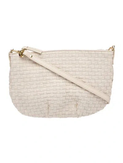 Pre-owned Clare V Leather Shoulder Bag In Neutrals