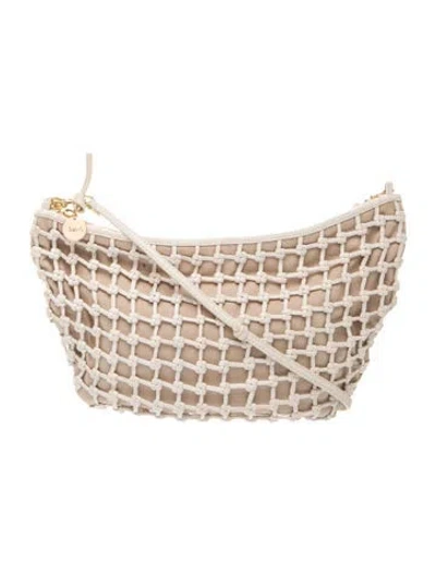 Pre-owned Clare V Leather Shoulder Bag In Neutrals