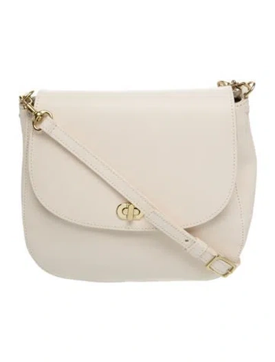 Pre-owned Clare V Leather Shoulder Bag In Neutrals