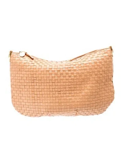 Pre-owned Clare V Leather Shoulder Bag In Neutrals