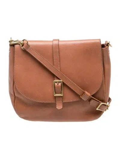 Pre-owned Clare V Leather Shoulder Bag In Neutrals