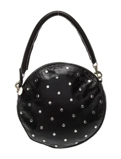Pre-owned Clare V Leather Top Handle Bag In Black