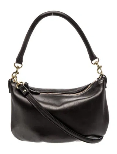 Pre-owned Clare V Leather Top Handle Bag In Black