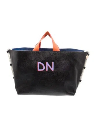 Pre-owned Clare V Leather Top Handle Bag In Black