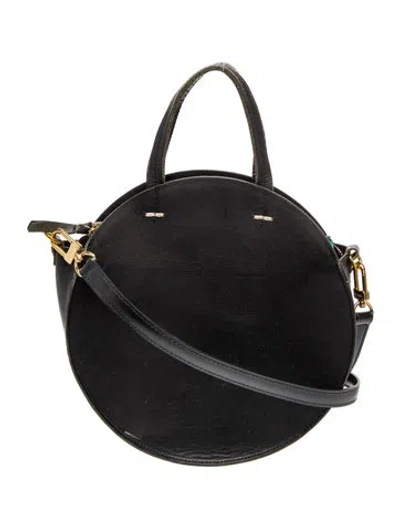 Pre-owned Clare V Leather Top Handle Bag In Black