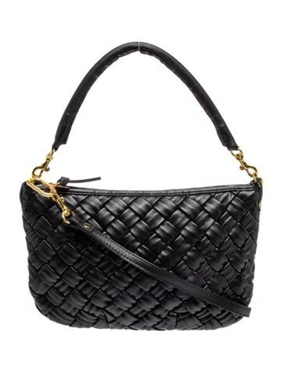 Pre-owned Clare V Leather Top Handle Bag In Black