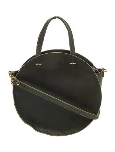 Pre-owned Clare V Leather Top Handle Bag In Black