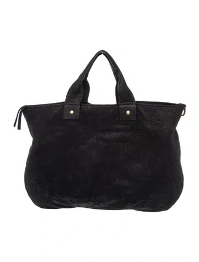 Pre-owned Clare V Leather Top Handle Bag In Black