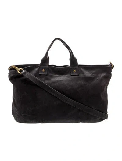 Pre-owned Clare V Leather Top Handle Bag In Black