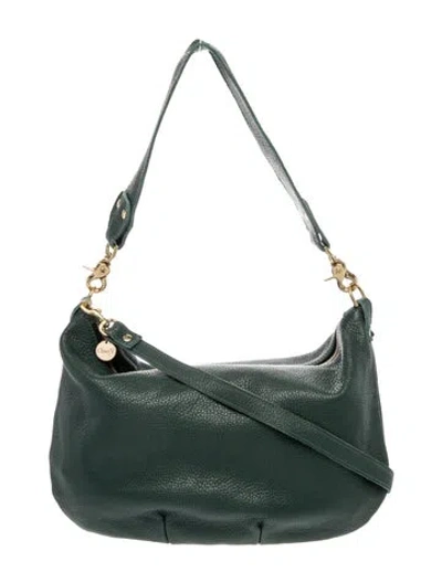 Pre-owned Clare V Leather Top Handle Bag In Blue