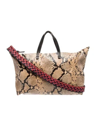 Pre-owned Clare V Leather Top Handle Bag In Brown