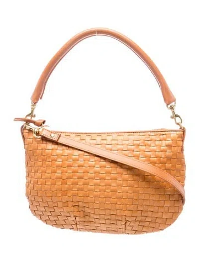Pre-owned Clare V Leather Top Handle Bag In Brown