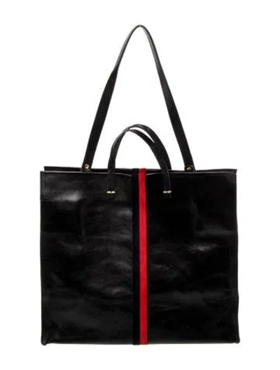 Pre-owned Clare V Leather Tote In Black
