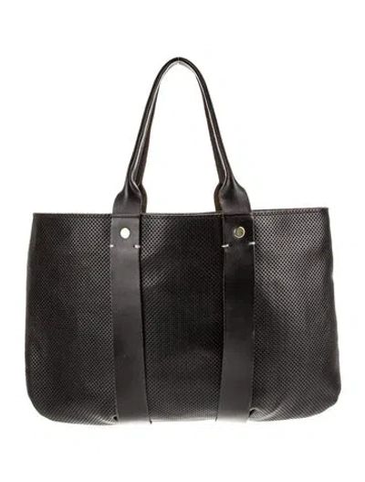 Pre-owned Clare V Leather Tote In Black