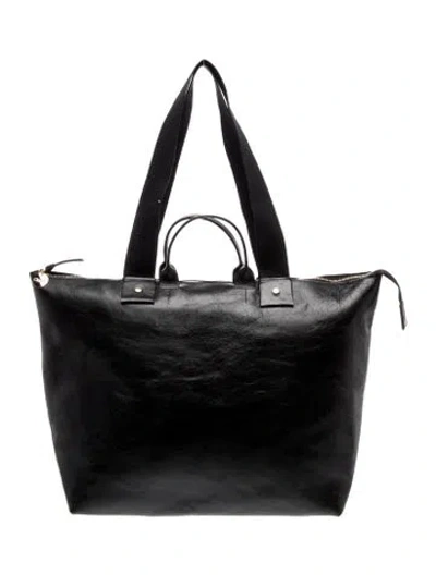 Pre-owned Clare V Leather Tote In Black
