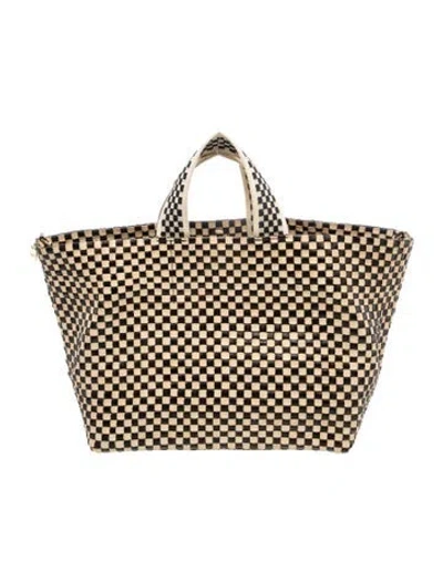 Pre-owned Clare V Leather Tote In Black