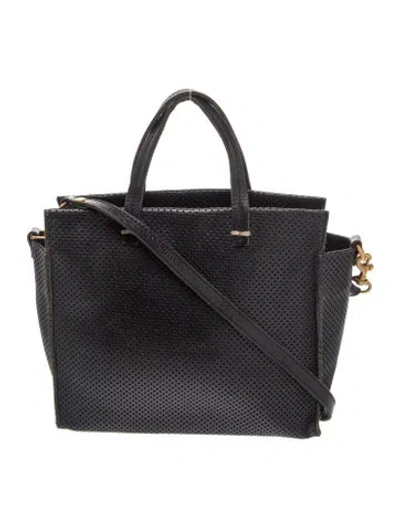Pre-owned Clare V Leather Tote In Black