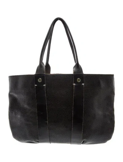 Pre-owned Clare V Leather Tote In Black