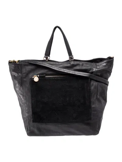 Pre-owned Clare V Leather Tote In Black
