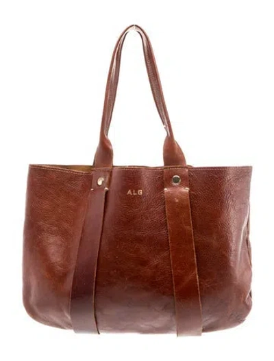 Pre-owned Clare V Leather Tote In Brown