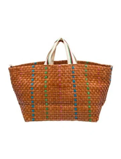 Pre-owned Clare V Leather Tote In Brown