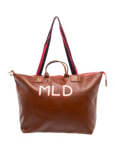 Pre-owned Clare V Leather Tote In Brown