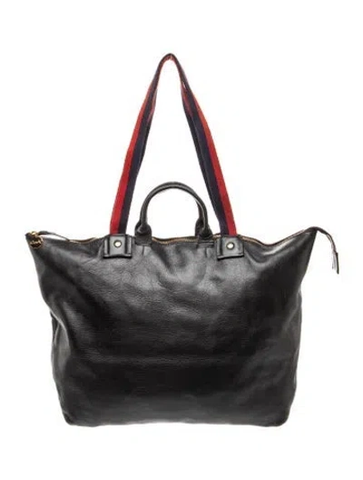 Pre-owned Clare V Leather Tote In Gray