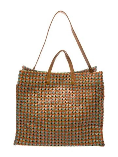 Pre-owned Clare V Leather Tote In Multi