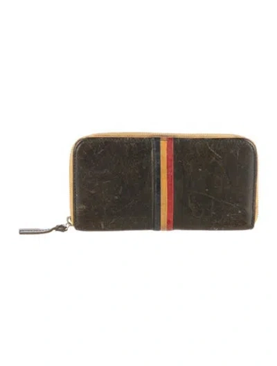 Pre-owned Clare V Leather Wallet In Green