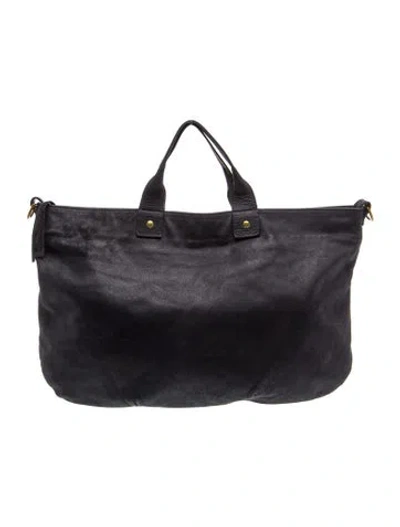 Pre-owned Clare V Leather Weekender Bag In Gray