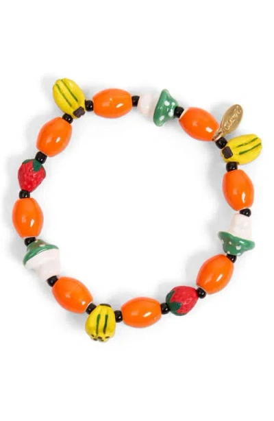 Clare V . Les Fruits De Cv Bracelet In Orange