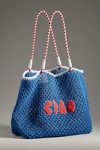 Clare V L'été Ciao Crochet Tote