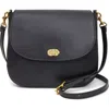Clare V . Louis Leather Crossbody Bag In Black