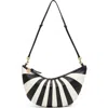 Clare V . Luna Sunburst Leather Shoulder Bag