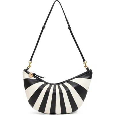 Clare V . Luna Sunburst Leather Shoulder Bag