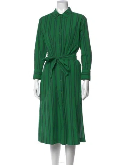 Pre-owned Clare V Midi Length Dress In Green